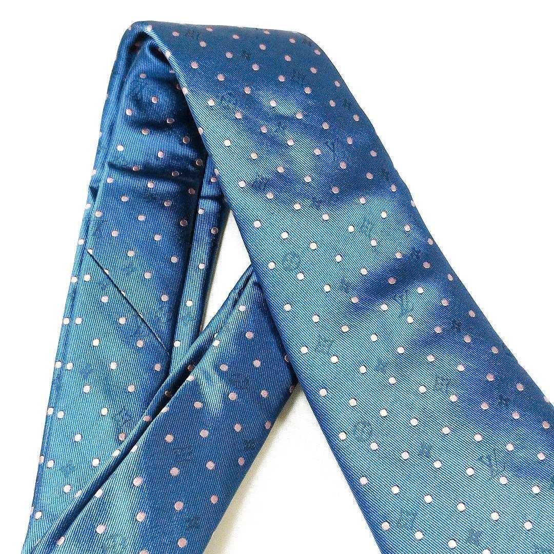 ルイヴィトン シルク モノグラム ドット クラヴァット ネクタイ★