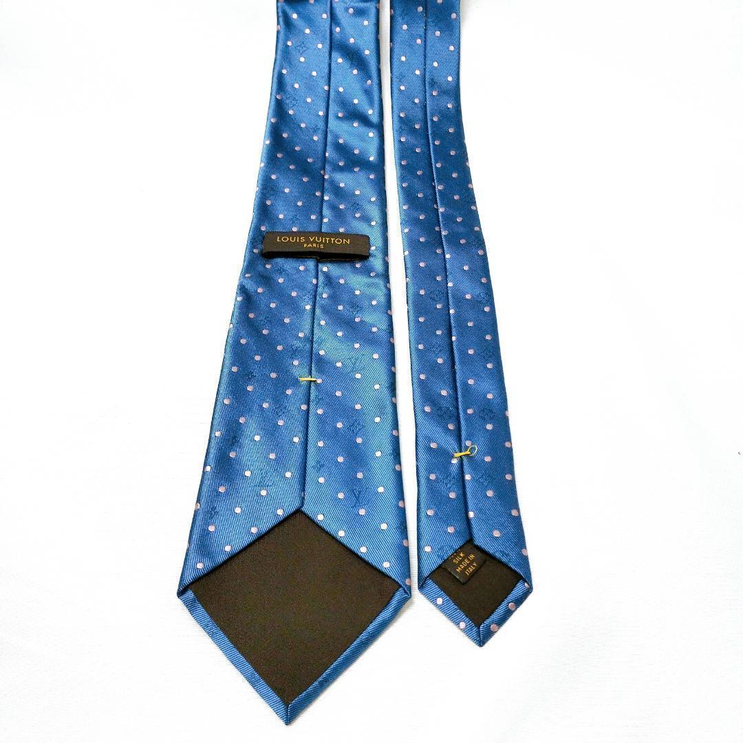 ルイヴィトン シルク モノグラム ドット クラヴァット ネクタイ★