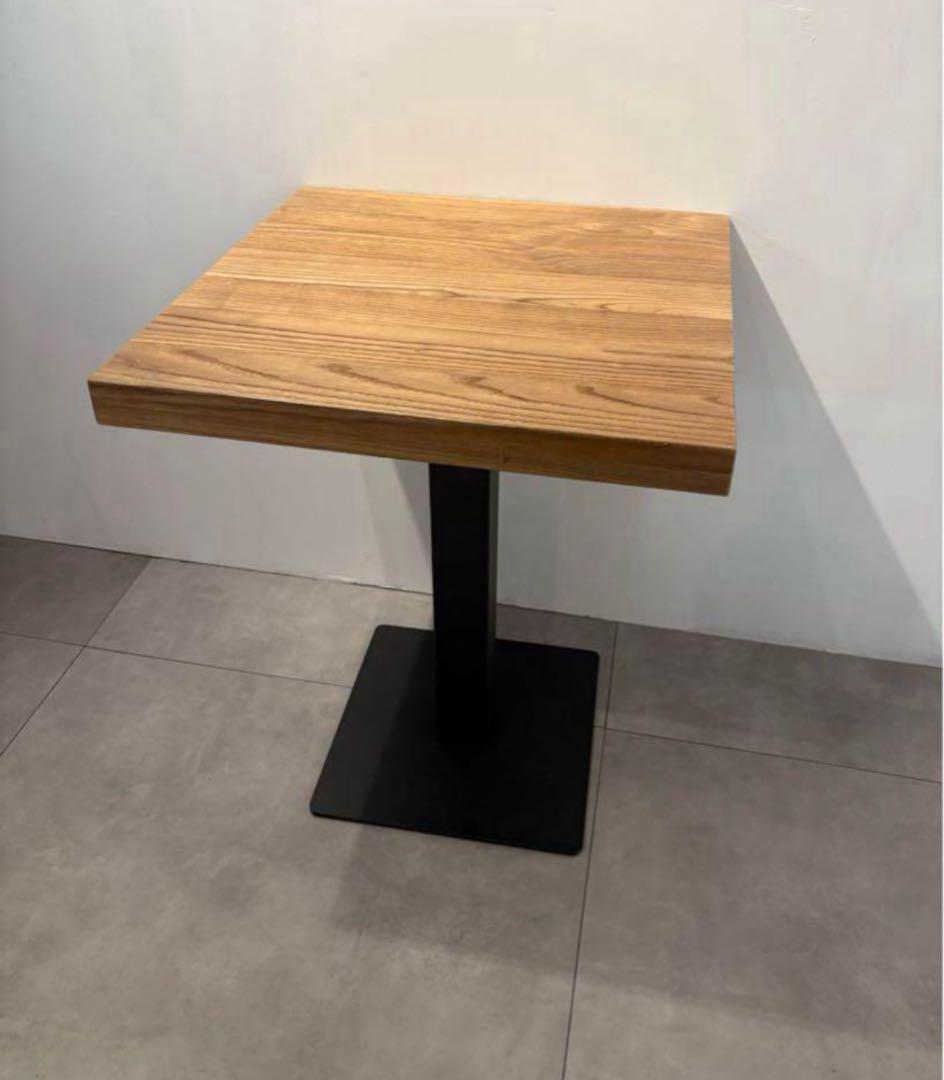 Coco　カフェ倒産品！ナチュラルウッド正方形テーブル②