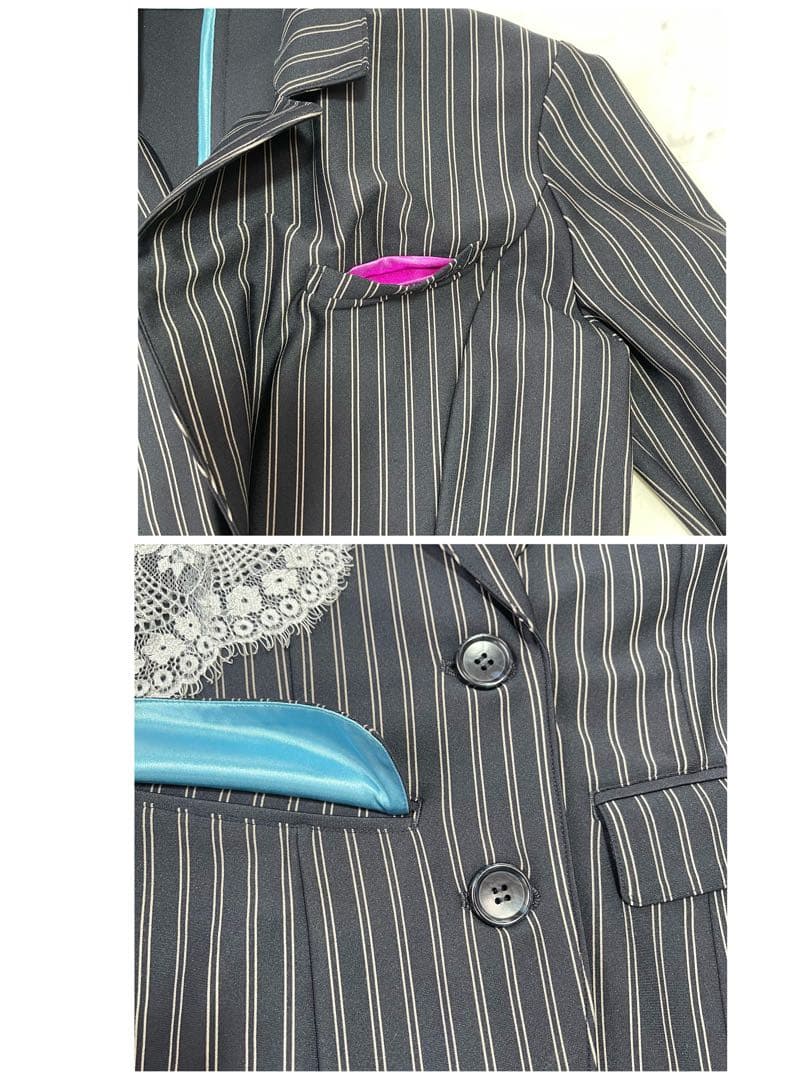 希少✨レジィーナロマンティコ 限定品 スカートスーツ セットアップ レース 濃紺