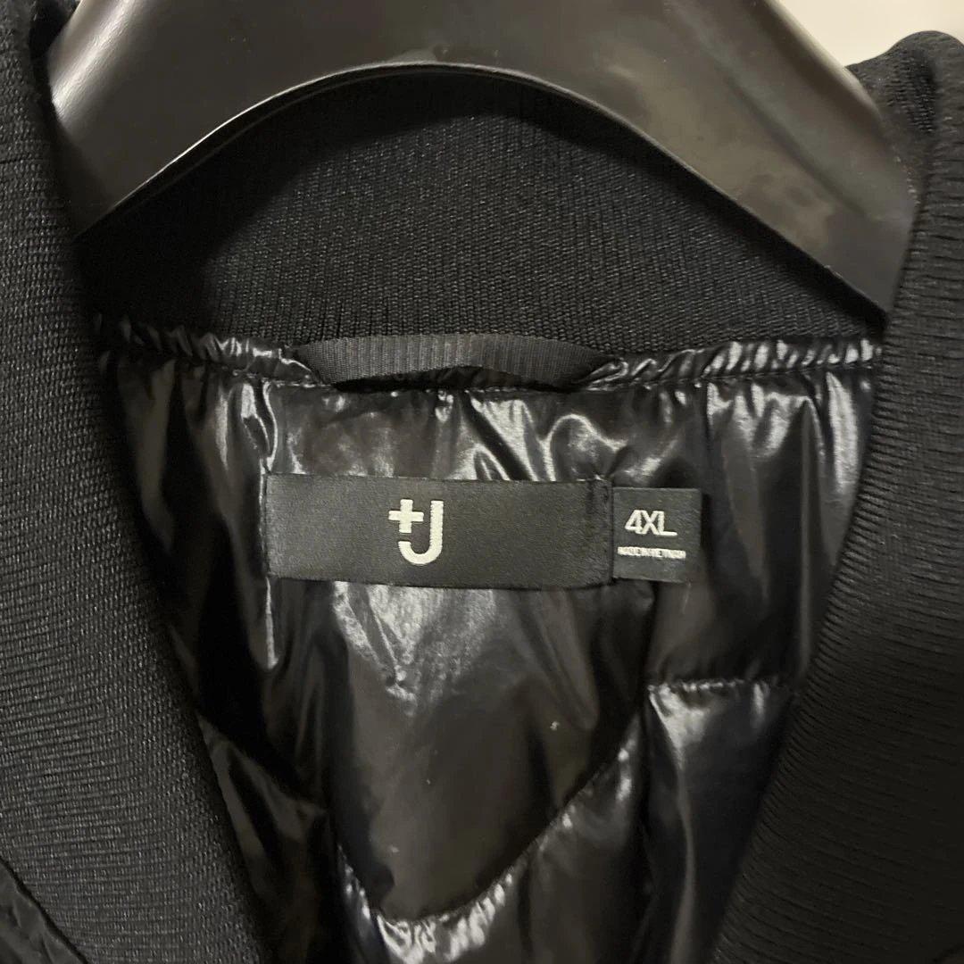 +J ユニクロ　MA-1 フライトジャケット ブラック 4XL