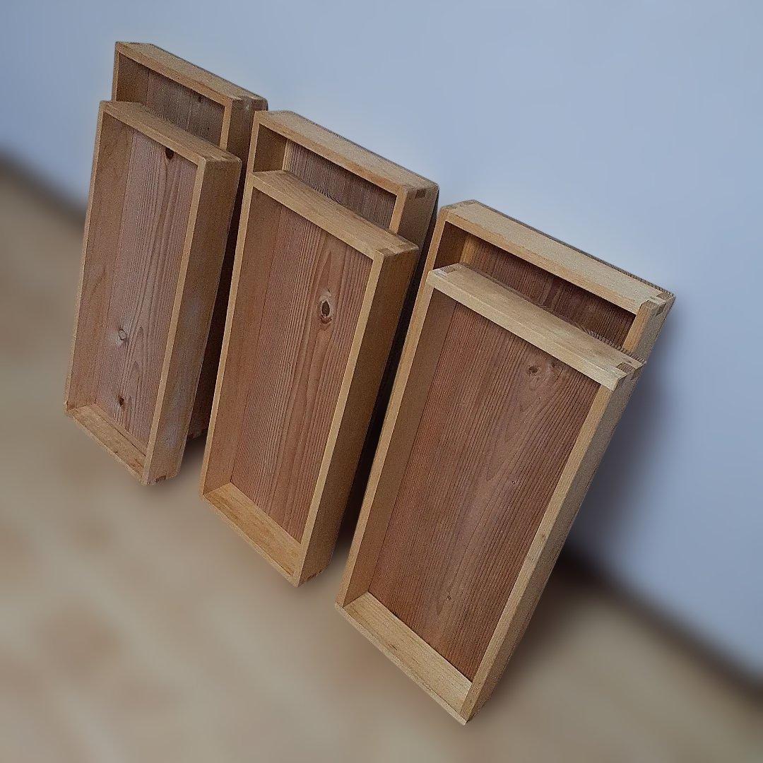 木製　もろぶた　餅入れ　餅箱　ばんじゅう　2枚組×3組　合計6枚　昭和レトロ