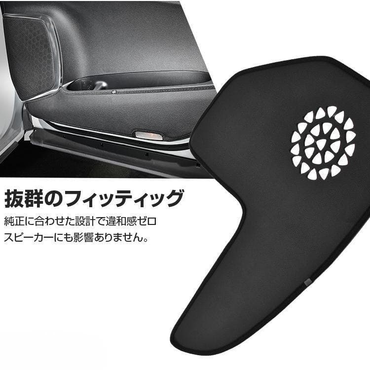 ランドクルーザー LC250 ドアキックガード ブラック ラゲッジサイドカバー