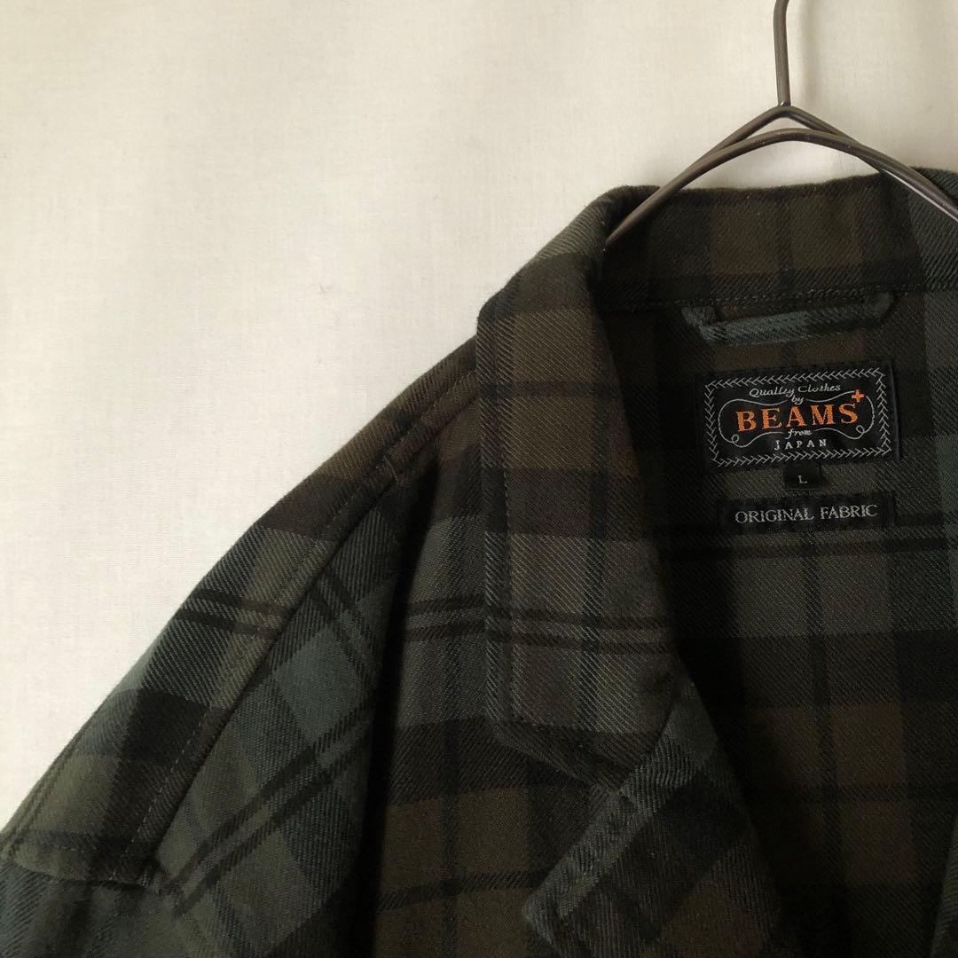 未使用【春物】BEAMS+ ビームスプラス チェック カバーオール ジャケット