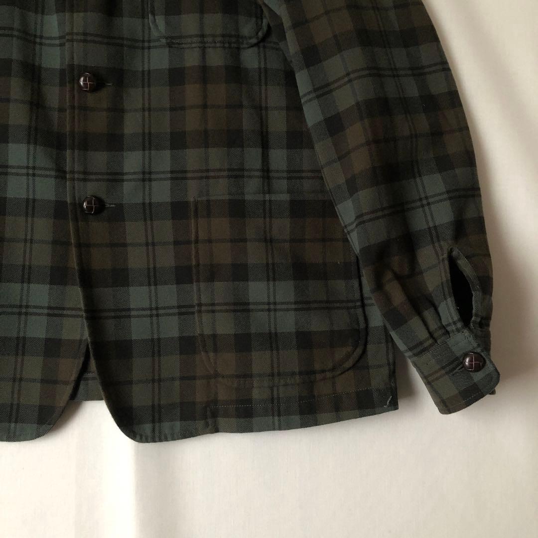 未使用【春物】BEAMS+ ビームスプラス チェック カバーオール ジャケット