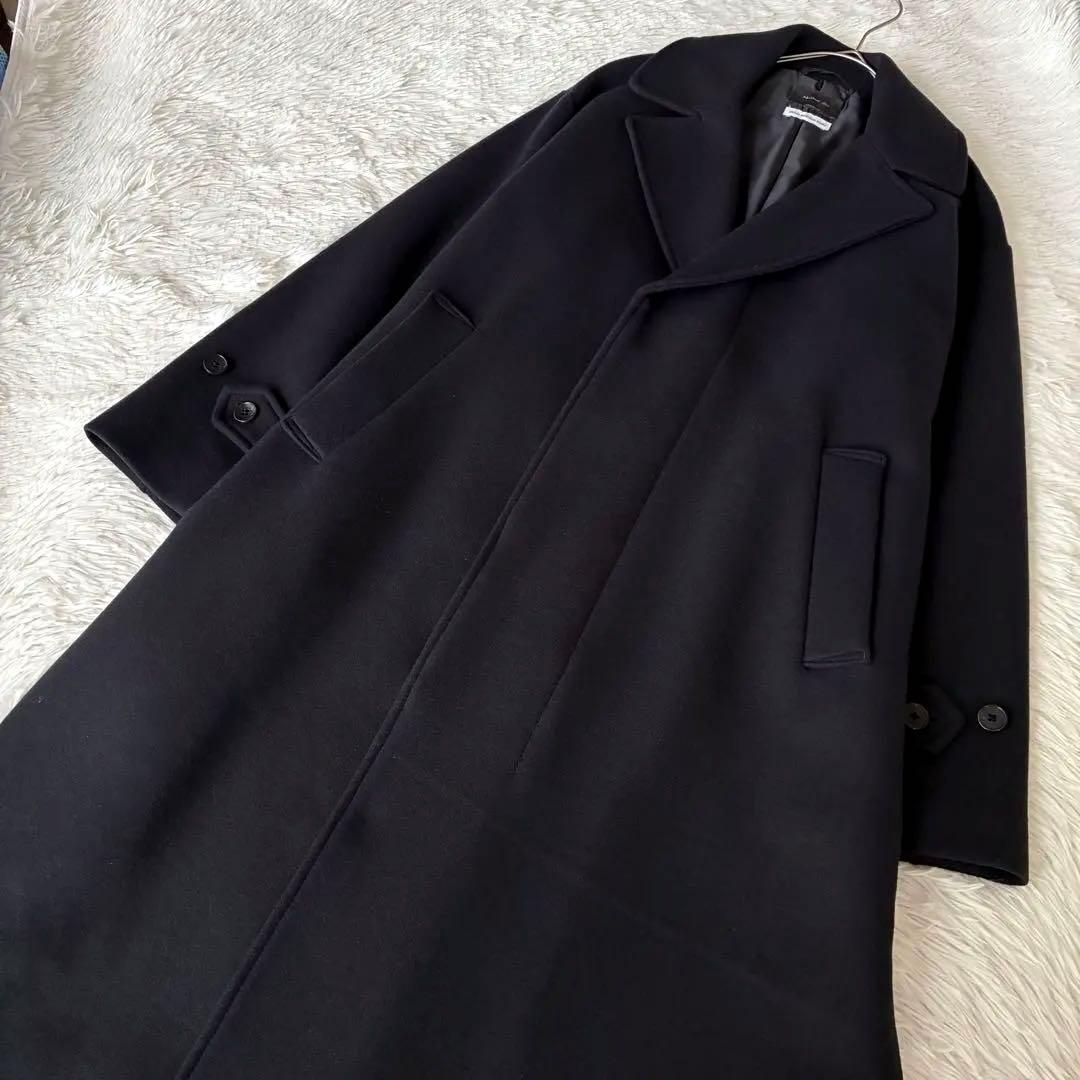 URBAN RESEARCH DOORS オーバーバルマカンコート　ネイビー