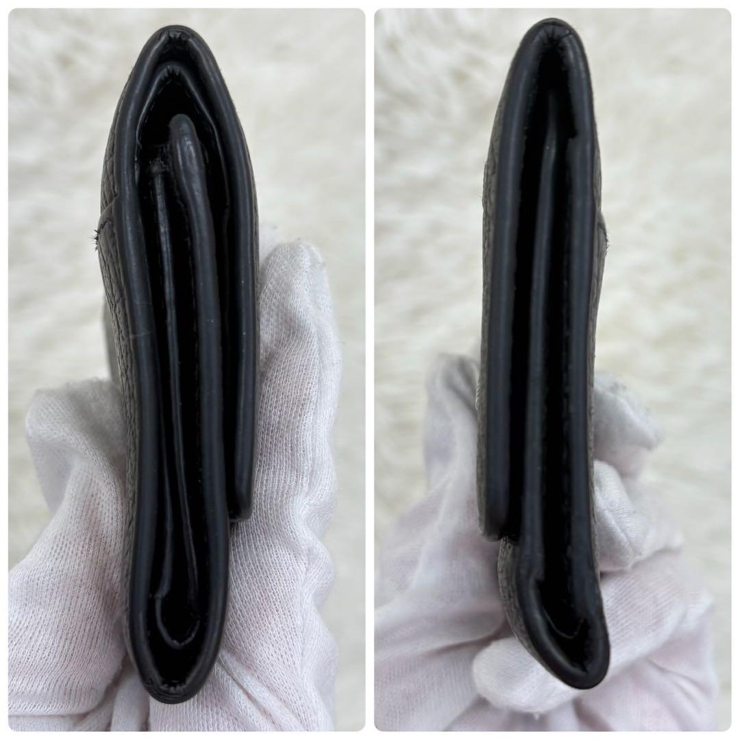 メゾンマルジェラ レザー 4ステッチ コンパクトウォレット 三つ折り財布