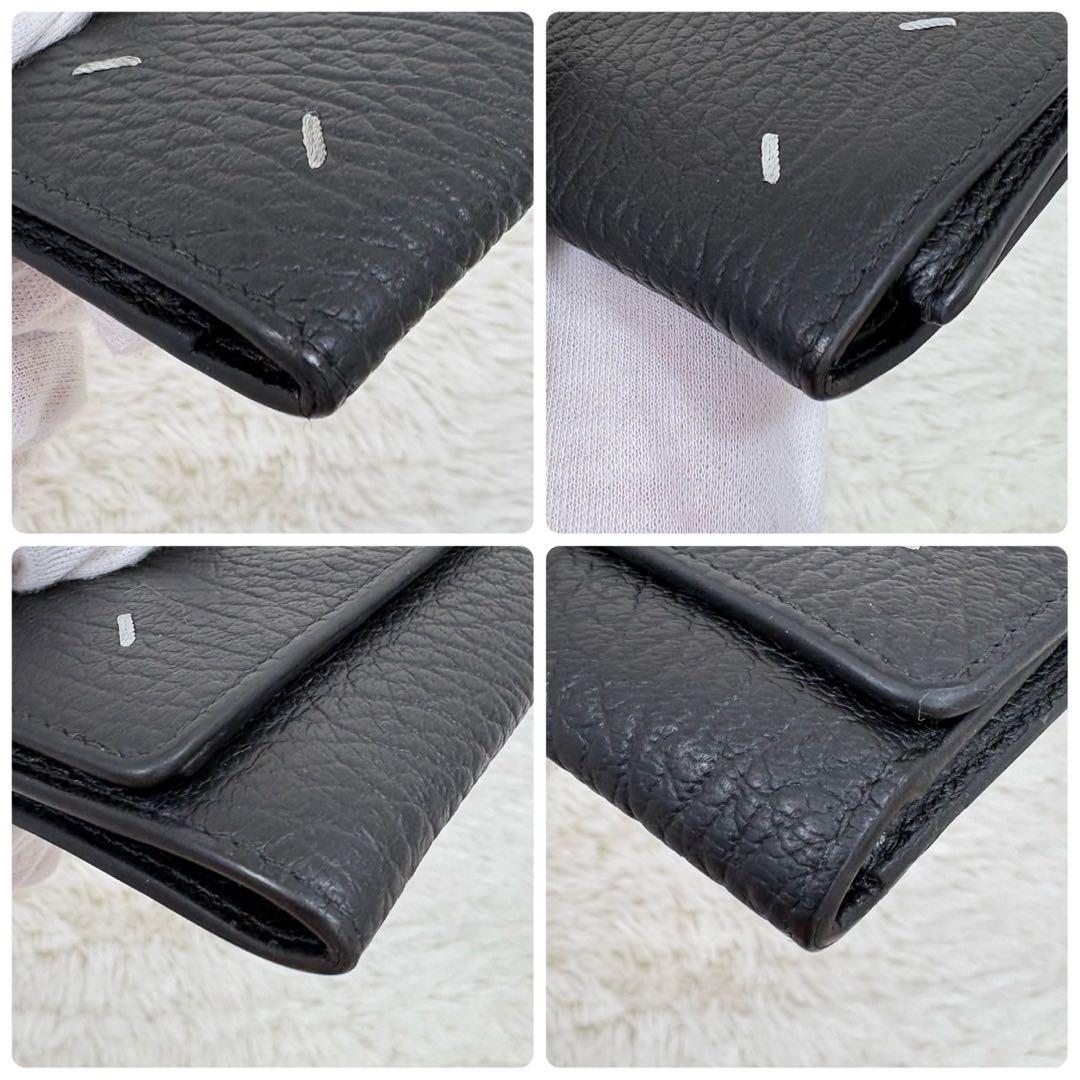 メゾンマルジェラ レザー 4ステッチ コンパクトウォレット 三つ折り財布
