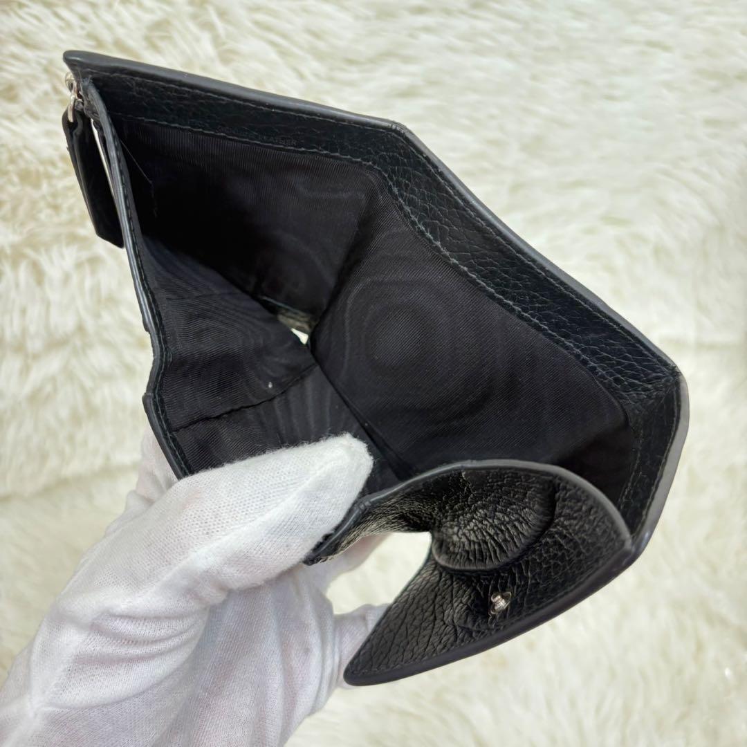 メゾンマルジェラ レザー 4ステッチ コンパクトウォレット 三つ折り財布