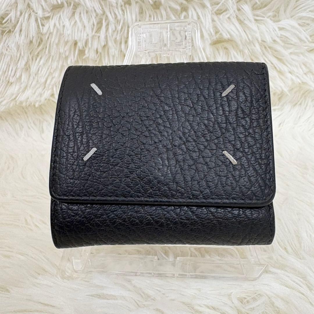 メゾンマルジェラ レザー 4ステッチ コンパクトウォレット 三つ折り財布