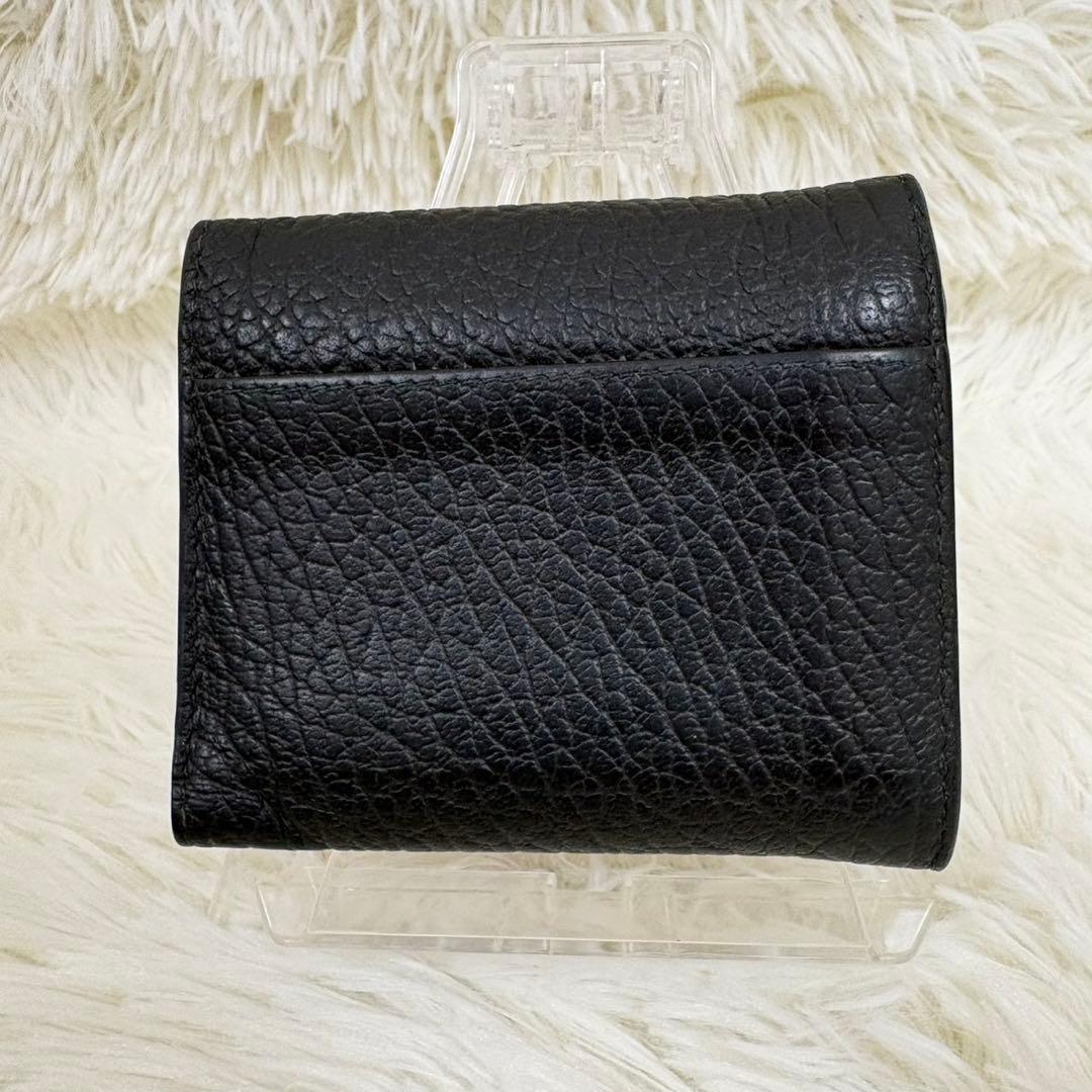 メゾンマルジェラ レザー 4ステッチ コンパクトウォレット 三つ折り財布