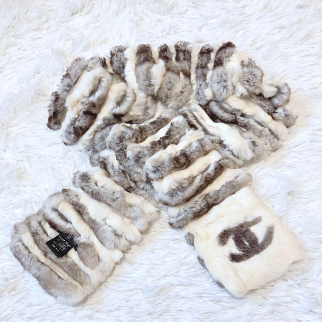 希少⭕️入手困難　CHANEL シャネル　オリラグマフラー　廃盤　北川景子　リアル