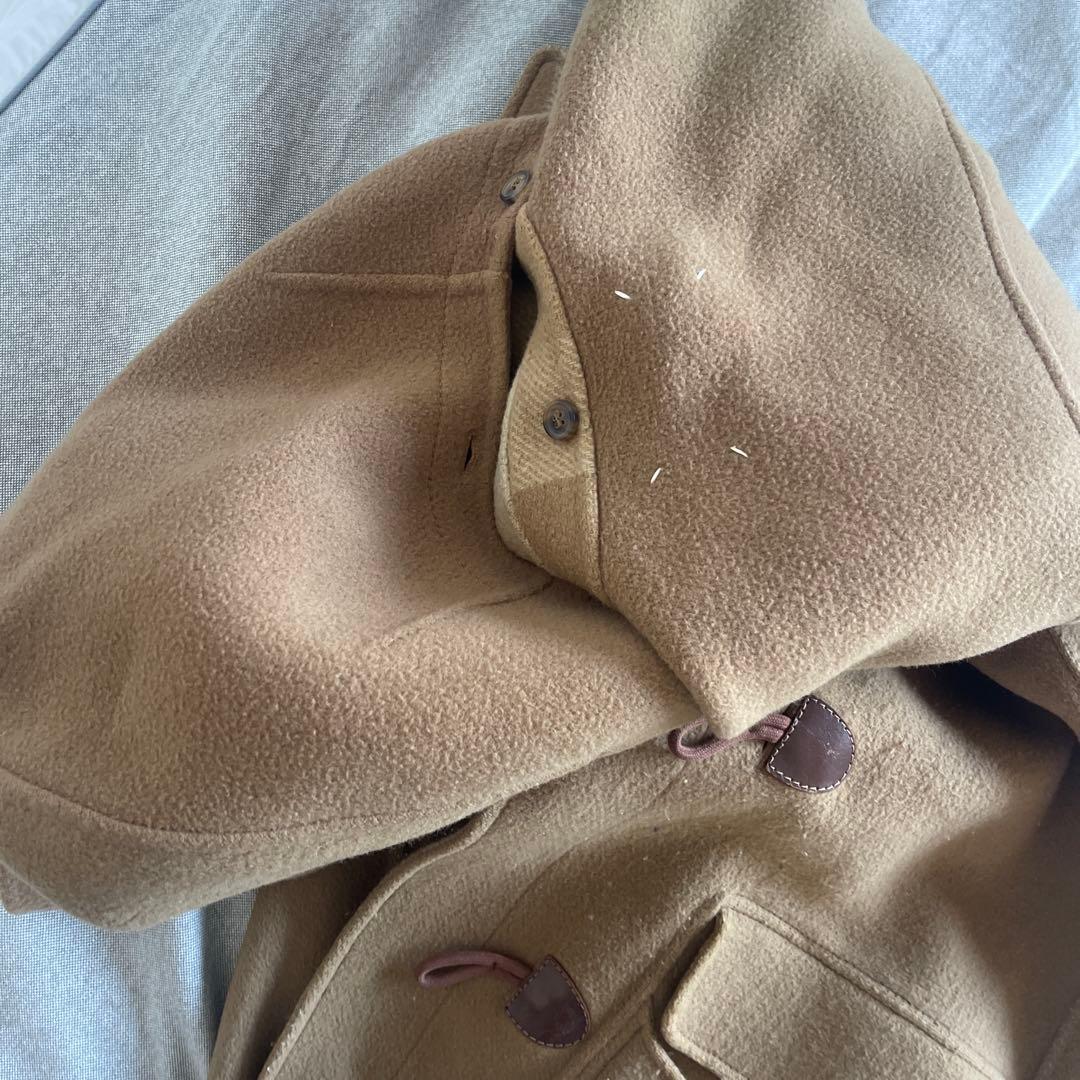 マルジェラベージュ ダッフルコート フード付き