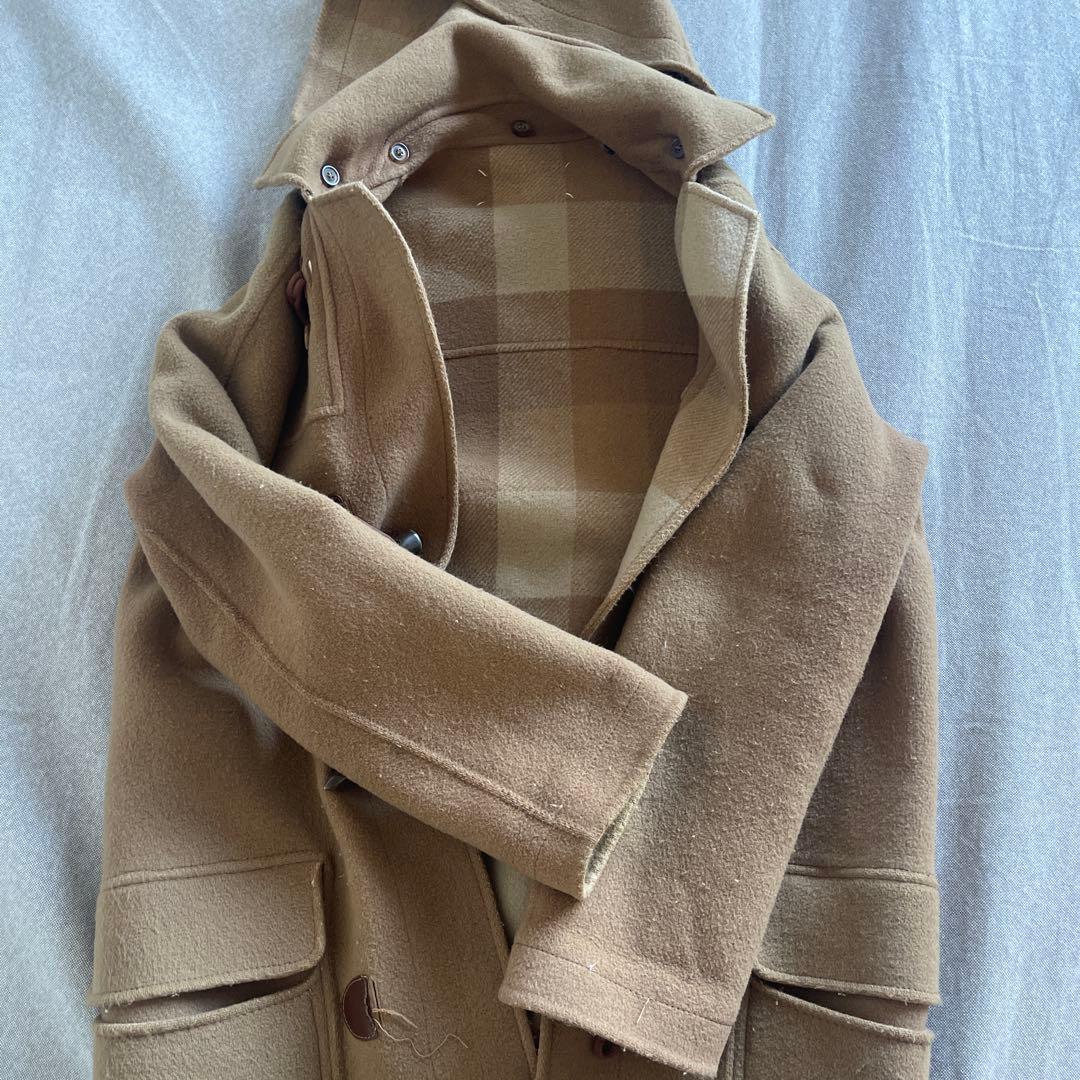 マルジェラベージュ ダッフルコート フード付き