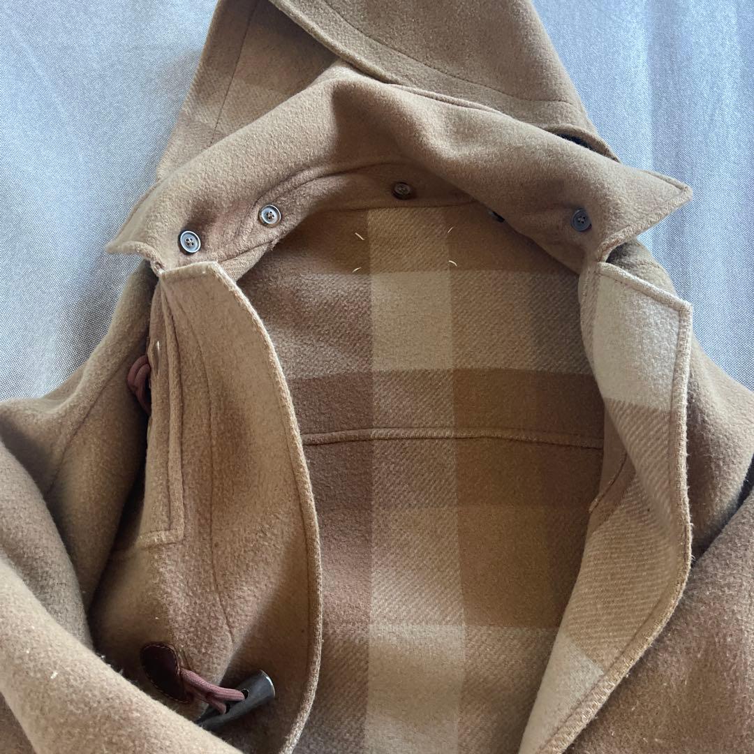 マルジェラベージュ ダッフルコート フード付き