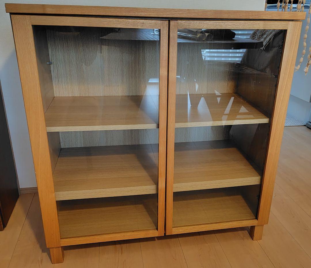 無印良品　ガラスキャビネット