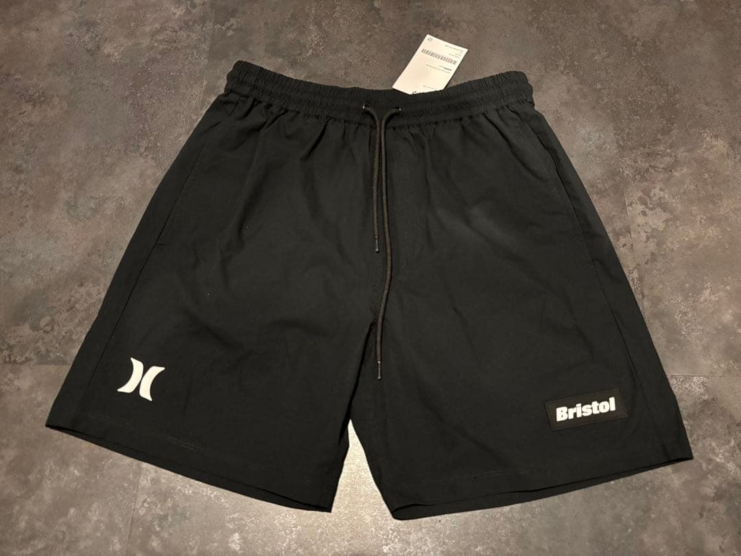 FCRB×Hurley ブラックショートパンツ 新品タグ付き XS