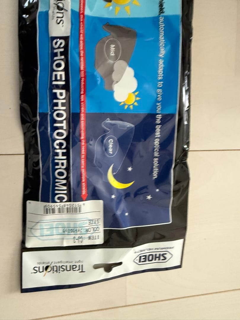 SHOEI EX-ZERO Lサイズ 純正調光シールド　バイザー付 付属品完備