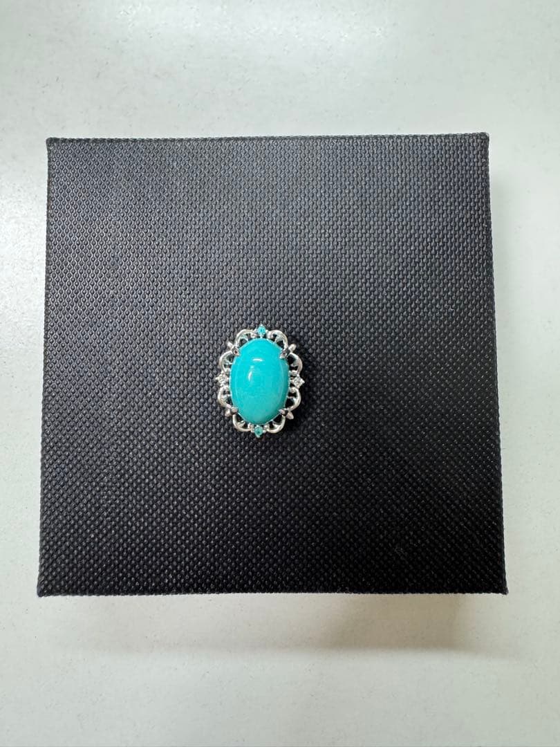 K18WG ターコイズダイヤ パライバトルマリン ペンダントトップ