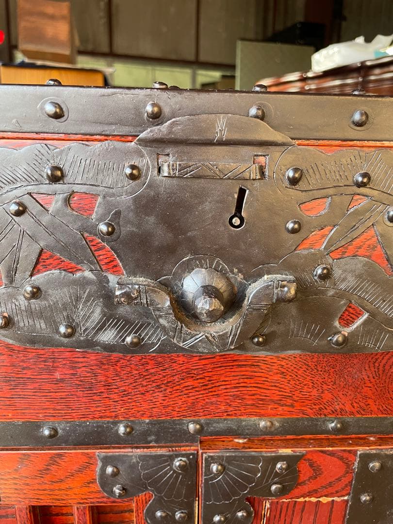 日孟車箪笥　美品　欅材 鉄器金具 時代和箪笥 ビンテージ