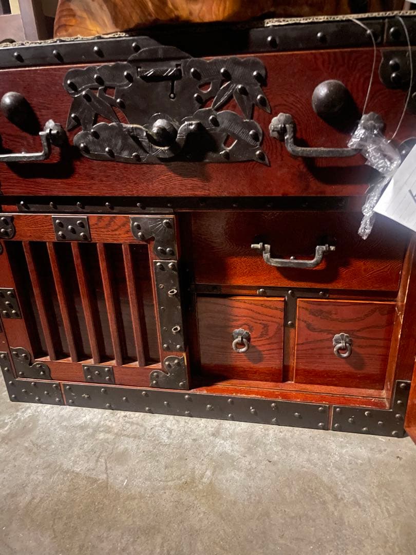 日孟車箪笥　美品　欅材 鉄器金具 時代和箪笥 ビンテージ