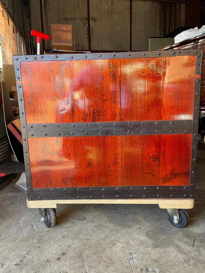 日孟車箪笥　美品　欅材 鉄器金具 時代和箪笥 ビンテージ