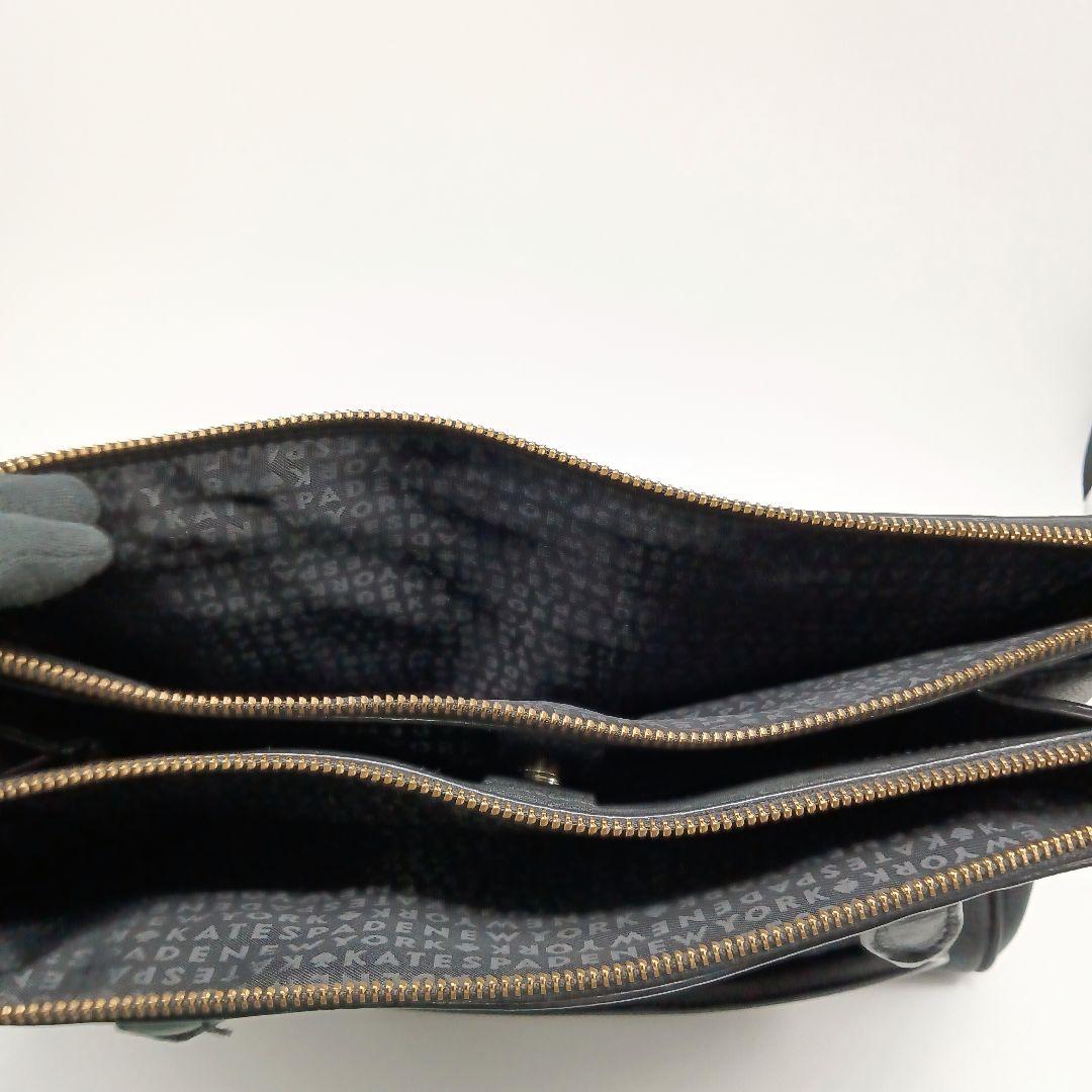 ケイトスペード　ビジネスバッグ　トップバッグ　ハンドバッグ　A4収納可　黒レザー