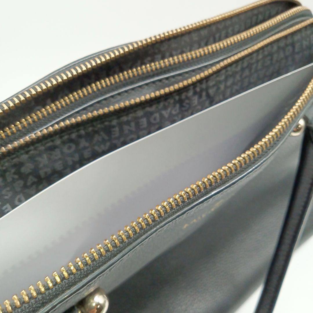 ケイトスペード　ビジネスバッグ　トップバッグ　ハンドバッグ　A4収納可　黒レザー