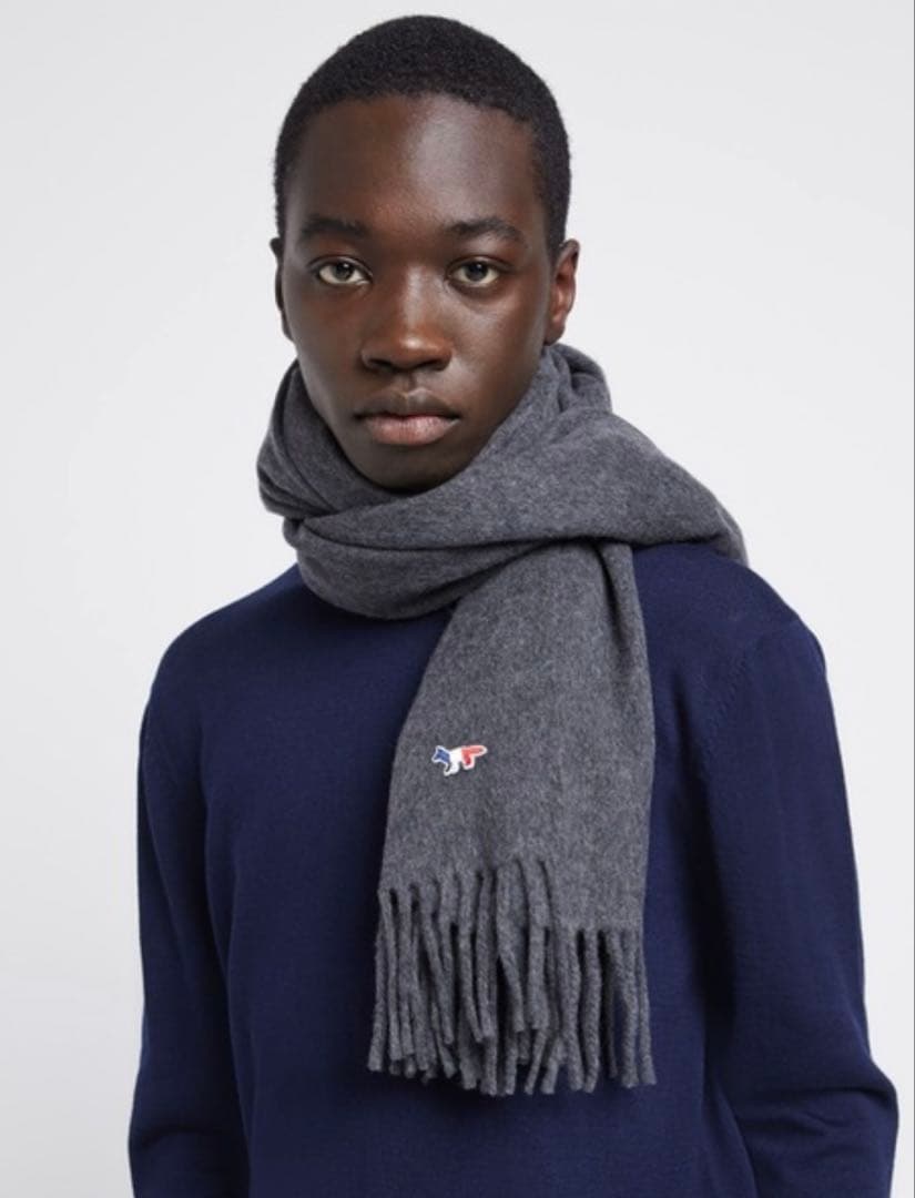 フォックス　パッチ　マフラー　ショールMAISON KITSUNE メゾンキツネ