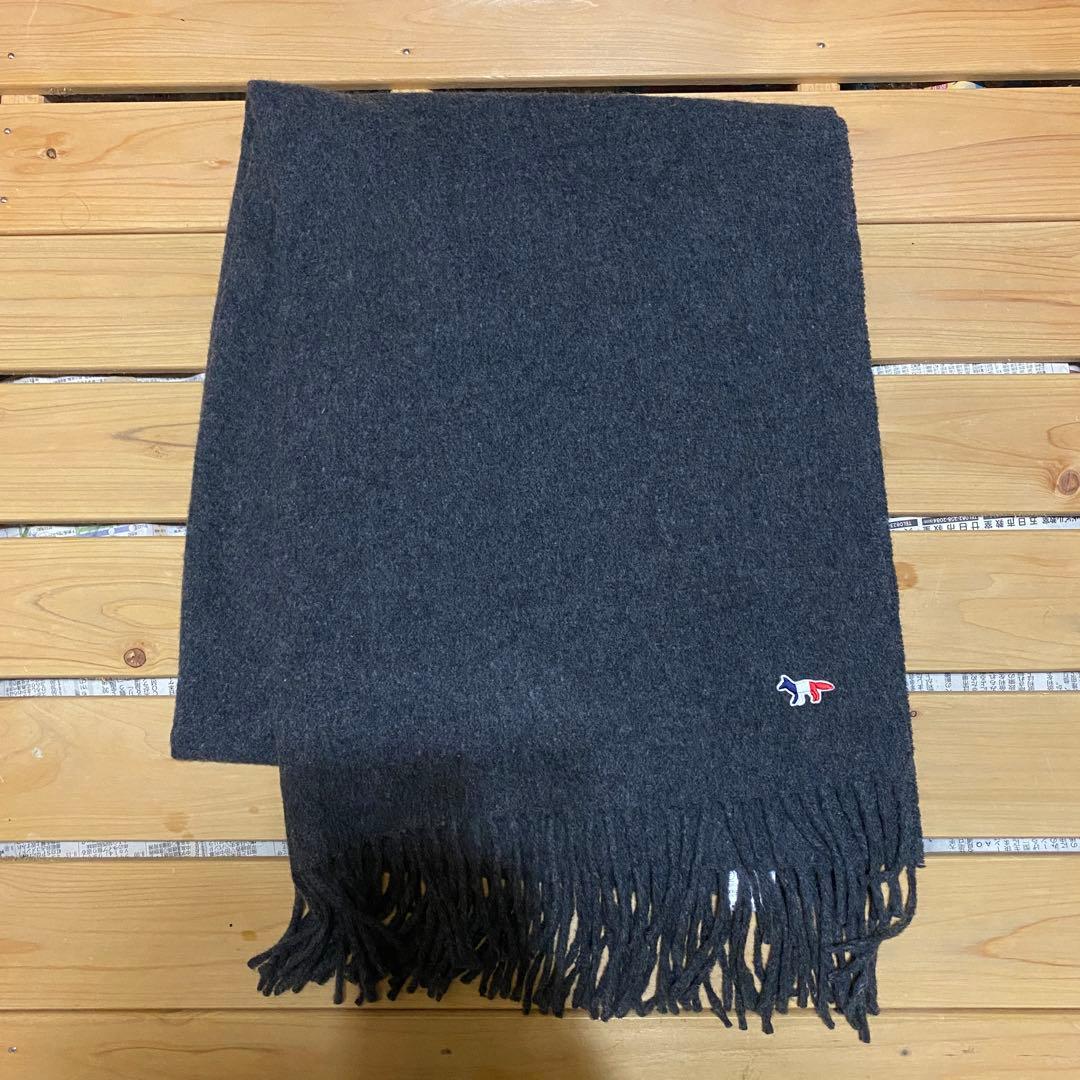 フォックス　パッチ　マフラー　ショールMAISON KITSUNE メゾンキツネ