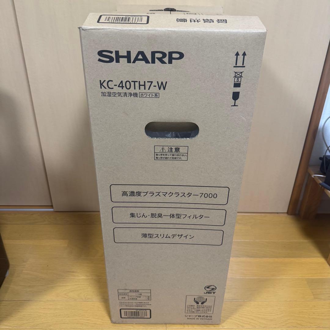 【新品】SHARP KC-40TH7-W 加湿空気清浄機 ホワイト