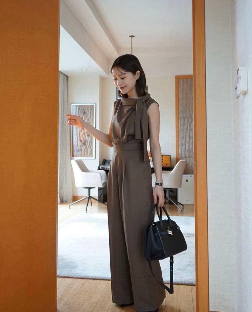 サロペット・オーバーオール・オールインワン Side Bow-tie Combinaison