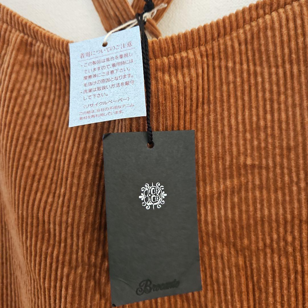 Brocanteキャメルコーデュロイ サロペット