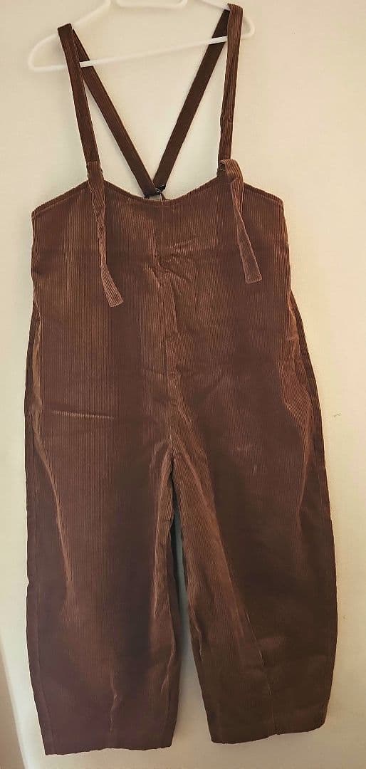 Brocanteキャメルコーデュロイ サロペット