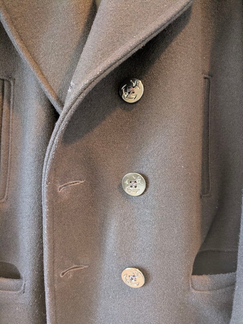 ジャケット・アウター Schott714US LONG MELTON PEACOAT3FW