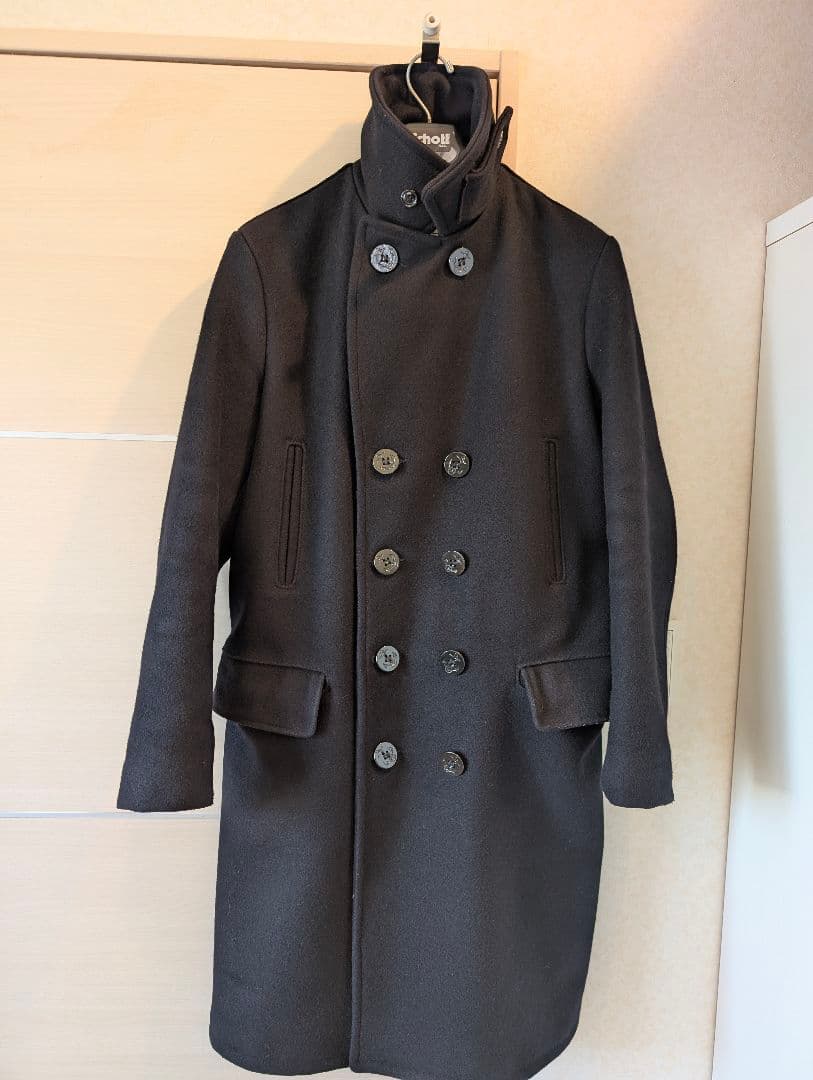 ジャケット・アウター Schott714US LONG MELTON PEACOAT3FW