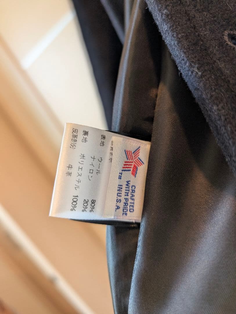 ジャケット・アウター Schott714US LONG MELTON PEACOAT3FW