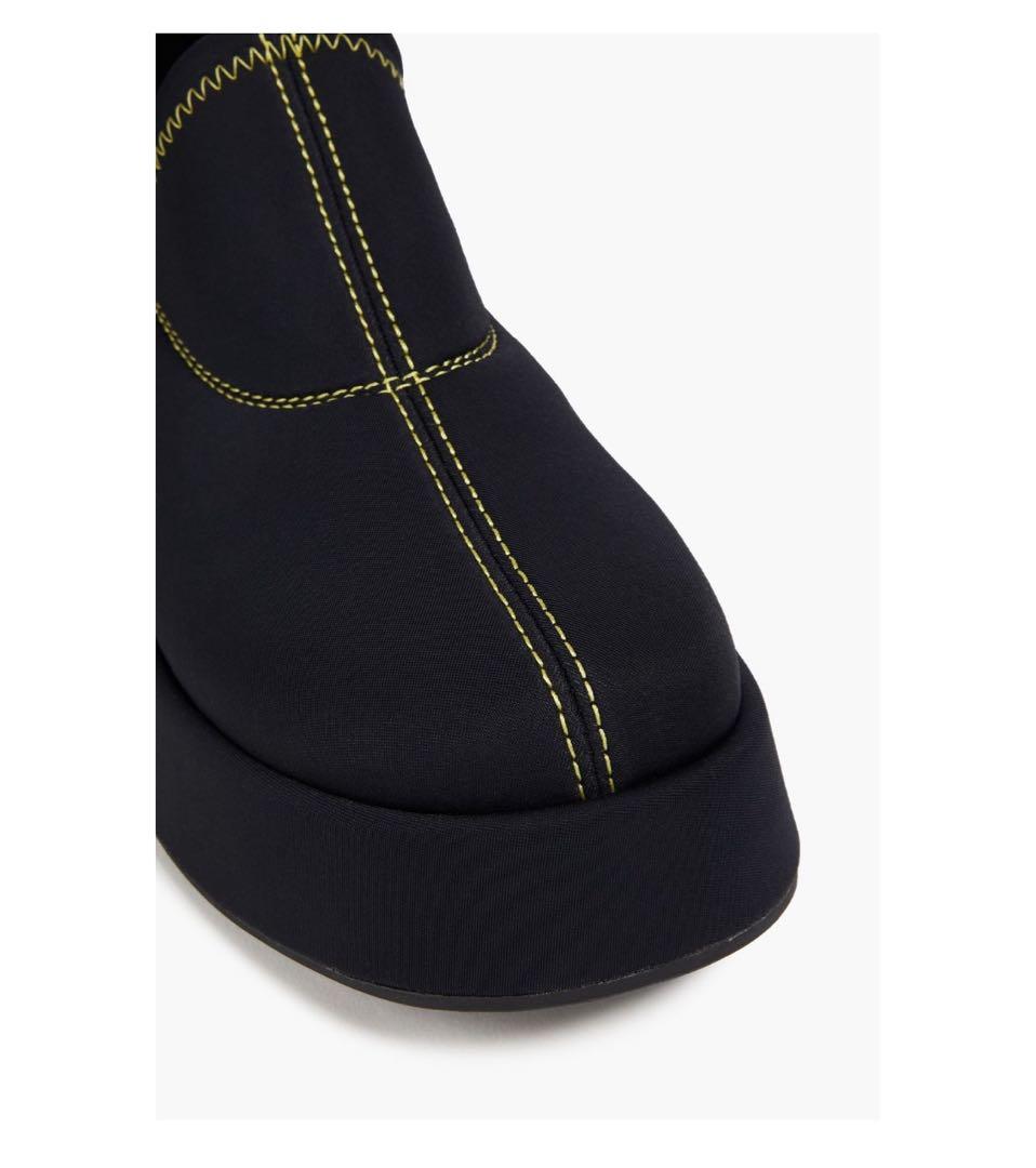 厚底ブラックスリッポン　GANNI 37インチ