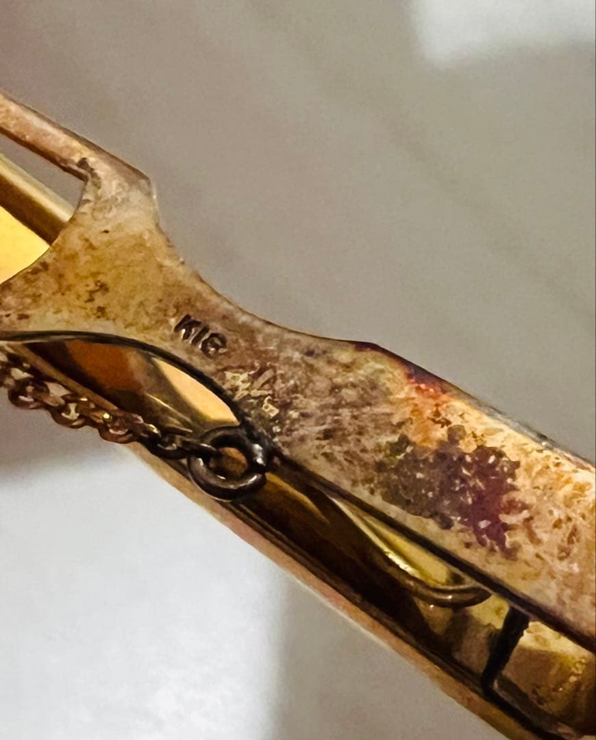 K18 刻印 タイピン パール 5ｇ