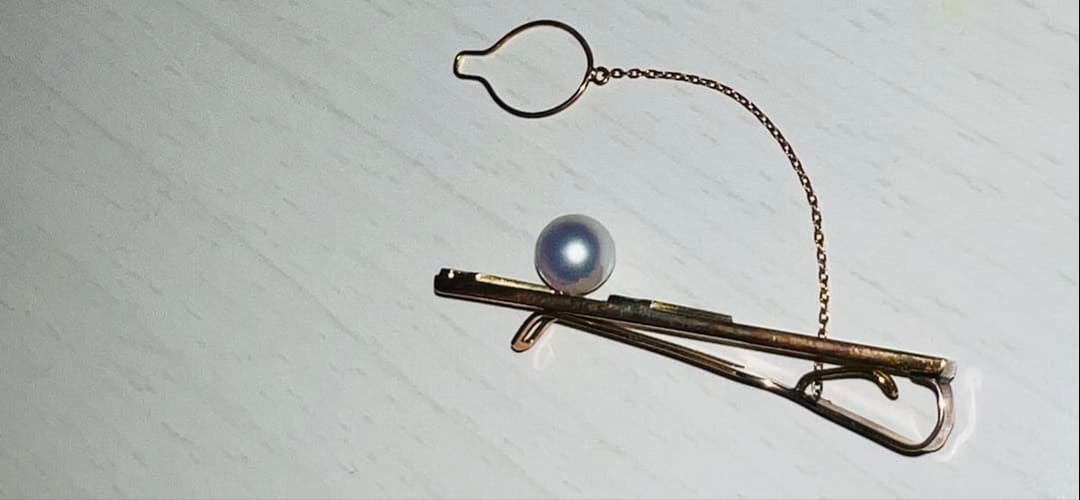 K18 刻印 タイピン パール 5ｇ