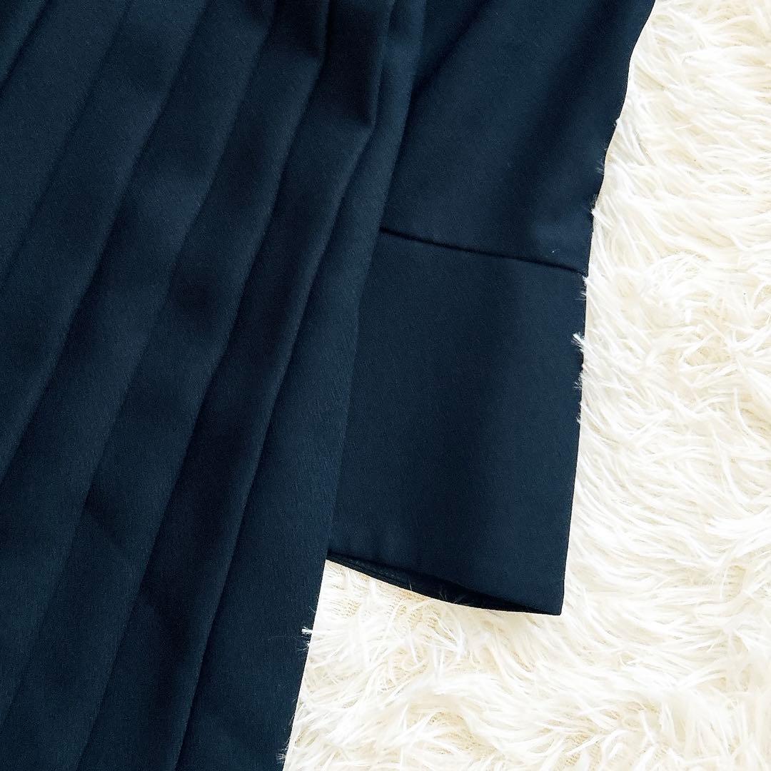 【mana♥︎】セルフォード　ロングワンピース　ボウタイプリーツワンピース