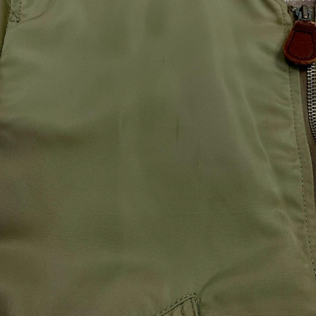 HOUSTON L-2 フライトジャケット カーキ ワッペン 38　E011