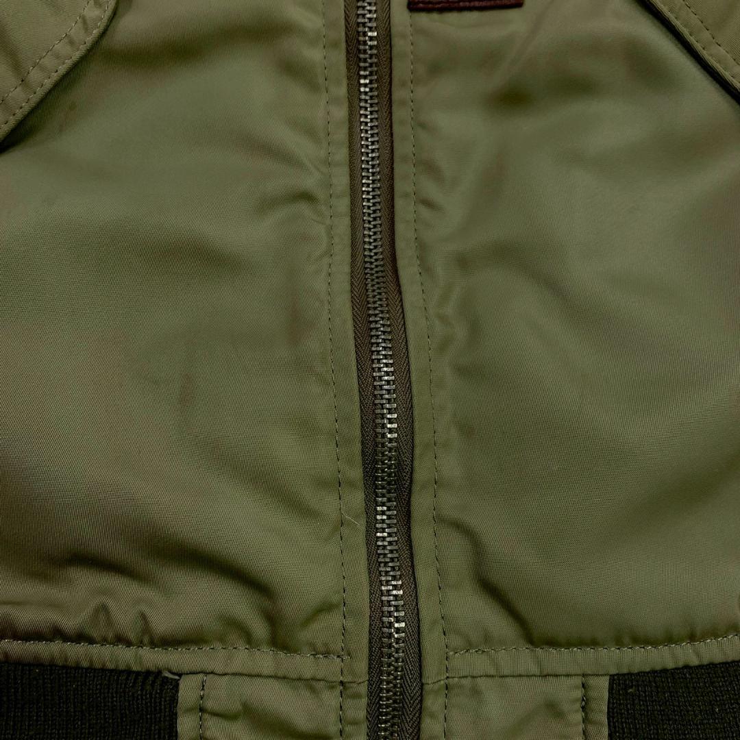 HOUSTON L-2 フライトジャケット カーキ ワッペン 38　E011