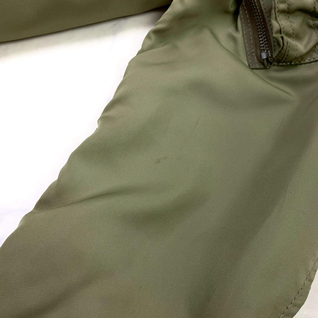 HOUSTON L-2 フライトジャケット カーキ ワッペン 38　E011