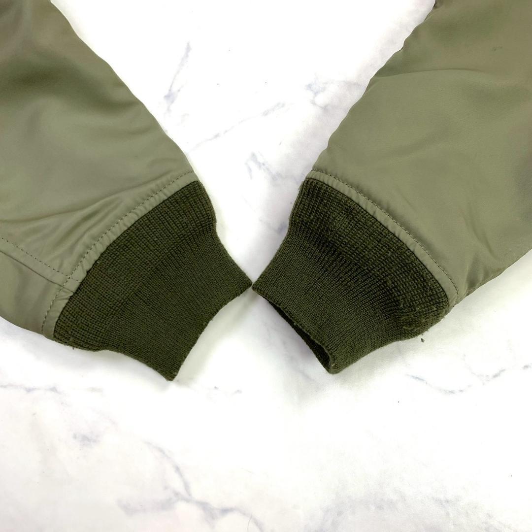 HOUSTON L-2 フライトジャケット カーキ ワッペン 38　E011