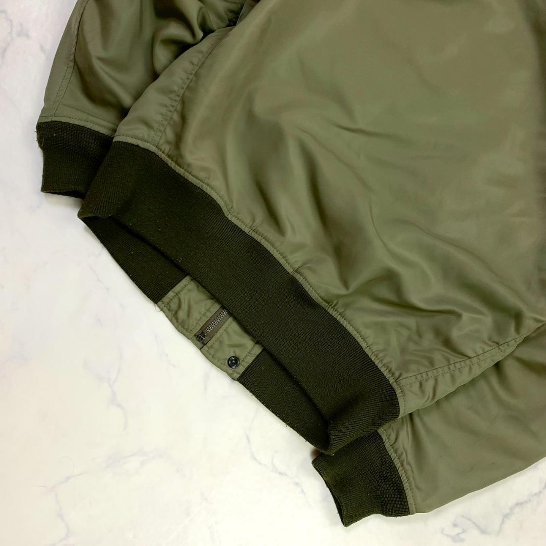 HOUSTON L-2 フライトジャケット カーキ ワッペン 38　E011