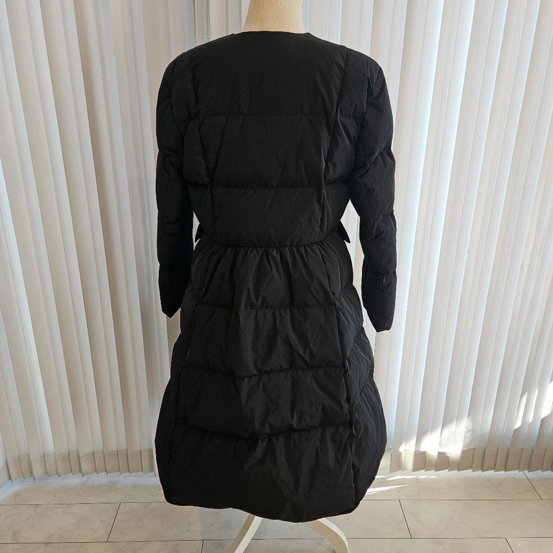 未使用に近い♡ボーダーズ アット バルコニー 38 ロング ダウン コート 黒