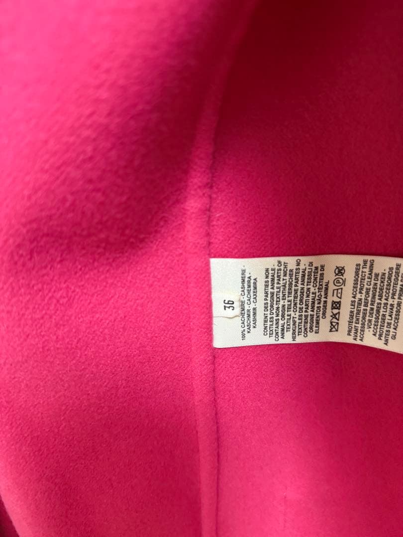 レア✨️HERMES カシミヤ ダブルフェイス ロング ジレ コート 36