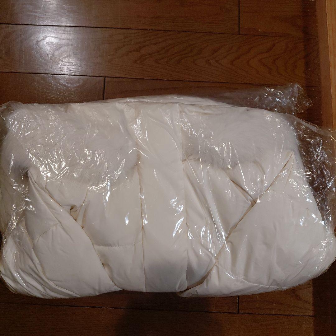 新品タグ付　フードファーロングダウンコート　白　FRAY I.D