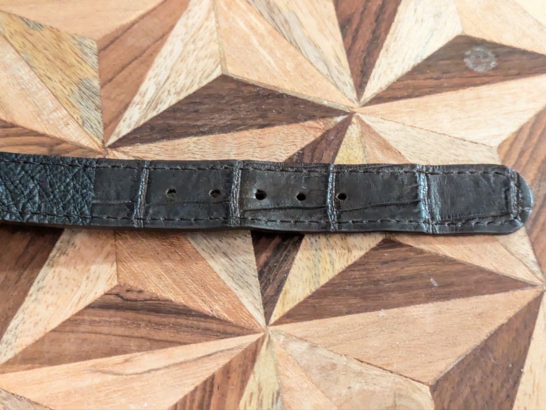 THE SOLE クロコ NATOベルト 18mm ブラウン ゴールド